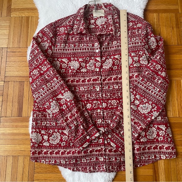 SEZANE Pierro long sleevee shirt size 38 - Picture 8 of 9